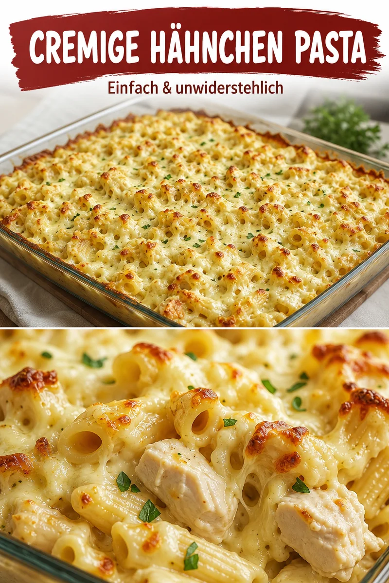 Einfacher Hühnchen Alfredo Auflauf – Schnell und Lecker für jeden Tag - Entdecke den stressfreien Weg, ein cremiges Hühnchen Alfredo Auflauf zuzubereiten. Mit frischen Zutaten und einfach zu folgen Anweisungen ist dieses Gericht der perfekte Begleiter für hektische Abende. Verwöhne deine Familie mit diesem herzhaften Auflauf, der schnell im Ofen fertig wird! Probiere es aus und genieße den köstlichen Geschmack. Teile deine Kreation mit uns! #AuflaufRezept #SchnellesEssen #HühnchenAlfredo