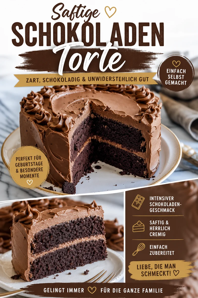 Erlebe den besten Schokoladenkuchen – saftig und unwiderstehlich! - Hast du Lust auf einen himmlisch schokoladigen Kuchen? Dann probiere mein Lieblingsrezept für einen saftigen Schokoladenkuchen, der einfach jeder liebt. Mit einfachen Zutaten und klaren Anweisungen gelingt er dir garantiert. Trau dich und überrasche deine Freunde und Familie! Jetzt nachbacken! #Schokoladenkuchen #Backen #KuchenRezepte