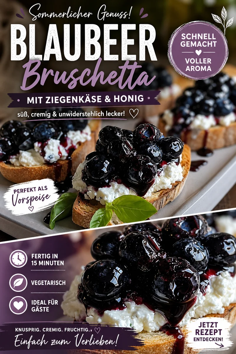 Erleben Sie Geschmacksexplosionen mit Balsamic Blueberry Goat Cheese Crostinis! - Entdecken Sie das perfekte Rezept für Balsamic Blueberry Goat Cheese Crostinis und beeindrucken Sie Ihre Gäste. Diese einfachen, aber köstlichen Häppchen sind ideal für Partys oder als leichter Snack. Bereiten Sie die Crostinis in wenigen Minuten zu und genießen Sie eine harmonische Kombination aus süßen Blaubeeren und cremigem Ziegenkäse, verfeinert mit einer balsamischen Glasur. Jetzt probieren! #Crostinis #ImbissInspiration #LeckereRezepte