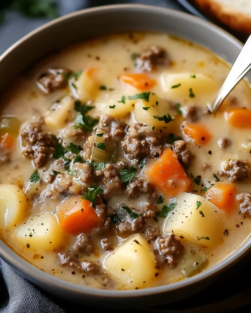 Hamburger Suppe Schnell und Herzhaft