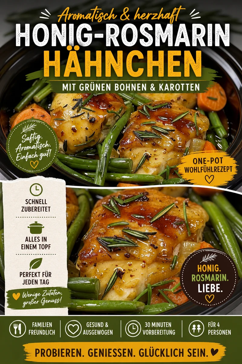Langsam gekochtes Honig-Knoblauch-Hühnchen: Ein Fest für den Gaumen - Entdecke das Aroma von langsam gekochtem Honig-Knoblauch-Hühnchen mit frischem Gemüse. Dieses Gericht ist nicht nur eine wahre Geschmacksexplosion, sondern auch einfach zuzubereiten. Perfekt für dein nächstes Abendessen. Probiere es aus und beeindrucke deine Gäste mit diesem köstlichen Rezept! #HühnchenRezepte #Kochen #Abendessen