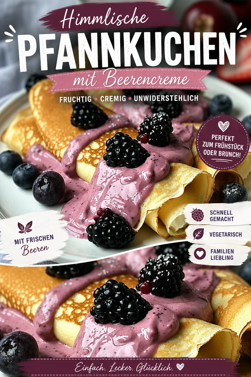 Leckere Crêpes mit frischer Brombeer-Creme: Einfach nachzumachen! - Verwöhnen Sie sich mit köstlichen Crêpes gefüllt mit einer cremigen Brombeerfüllung. Dieses einfache Rezept ist perfekt für einen süßen Snack oder als Dessert. Ideal für besondere Anlässe oder einfach als Genuss zwischendurch. Holen Sie sich jetzt das Rezept und machen Sie Ihre Familie glücklich! #Crepes #Brombeeren #Dessert