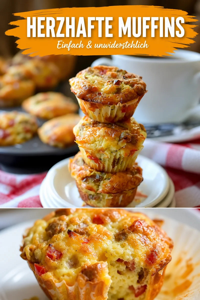 Leckere Frühstücks-Muffins: Schnell, einfach & perfekt für die ganze Familie - Beginne deinen Tag mit diesen köstlichen Frühstücks-Muffins – perfekt für hektische Morgen! Sie sind schnell zubereitet und bieten ein warmes, herzhaftes Frühstück, das die ganze Familie lieben wird. Probiere es aus und überrasche deine Lieben mit einem fluffigen Genuss. Klicke jetzt für das einfache Rezept! #FrühstücksMuffins #Backen #SchnelleRezepte