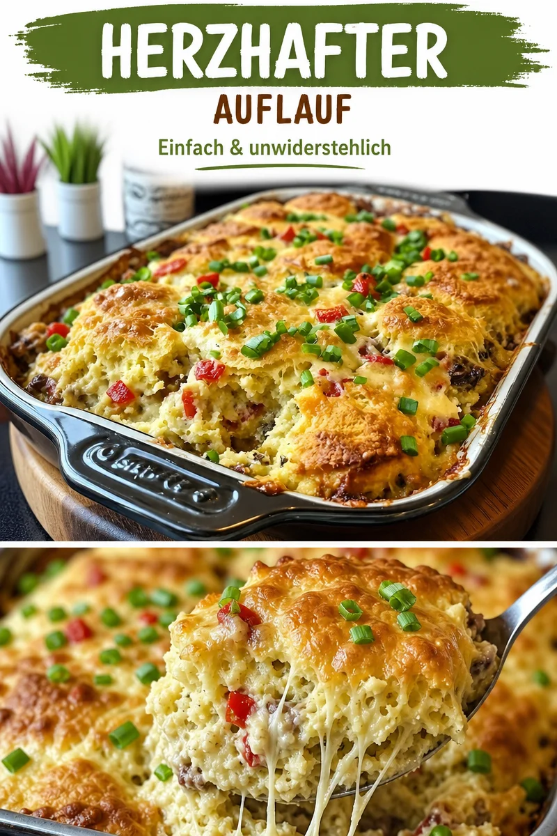 Leckerer Biscuit Frühstücksauflauf für faule Sonntage zubereiten - Starte deinen Sonntag entspannt mit diesem Biscuit Frühstücksauflauf. In nur wenigen Schritten bereitest du ein köstliches und unkompliziertes Gericht zu, das deine Familie lieben wird. Mit wenigen Zutaten und einfachem Rezept gelingt dir dieser Auflauf garantiert! Probiere es aus und genieße den Morgen. #Frühstück #BiscuitAuflauf #einfacheRezepte