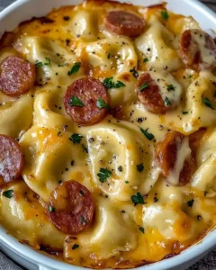 Hausgemachte Pierogi mit Würstchen - ein klassisches polnisches Rezept