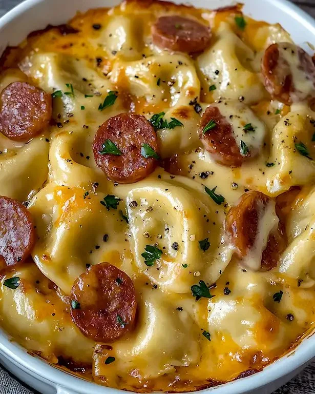 Hausgemachte Pierogi mit Würstchen - ein klassisches polnisches Rezept