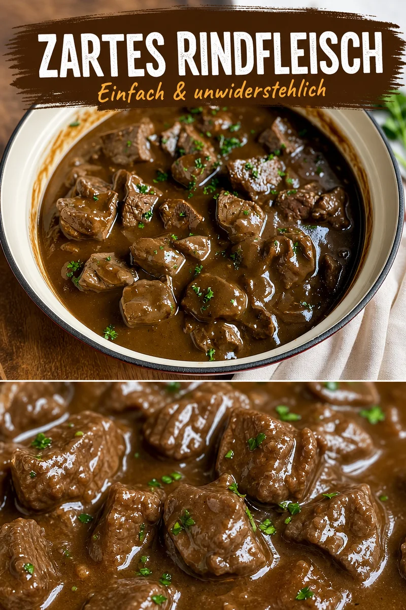 Rinderwürfel mit Sauce: Schnell und Lecker für jeden Tag - Entdecke mein einfaches Rezept für Rinderwürfel mit Sauce! Perfekt für Eile, aber geschmackvoll genug für besondere Anlässe. Mit wenigen Zutaten zauberst du ein köstliches Gericht, das die ganze Familie begeistert. Probiere es aus und teile dein Ergebnis! #Rinderwürfel #SchnelleRezepte #Hausmannskost