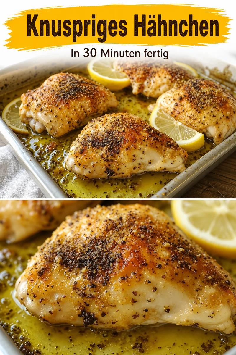Saftiges Zitronenpfeffer-Hähnchen für jedes Abendessen! - Entdecke unser Rezept für gebackenes Zitronenpfeffer-Hähnchen! Dieses Gericht ist einfach zuzubereiten, saftig und bringt mit seiner frischen Zitrone und dem würzigen Pfeffer eine Explosion von Geschmack auf deinen Teller. Ideal für Familienessen oder Dinnerpartys. Probiere es aus und beeindrucke deine Gäste – du wirst es lieben! Hol dir das Rezept jetzt! #Hähnchenrezept #leckeresEssen #abendessenideen