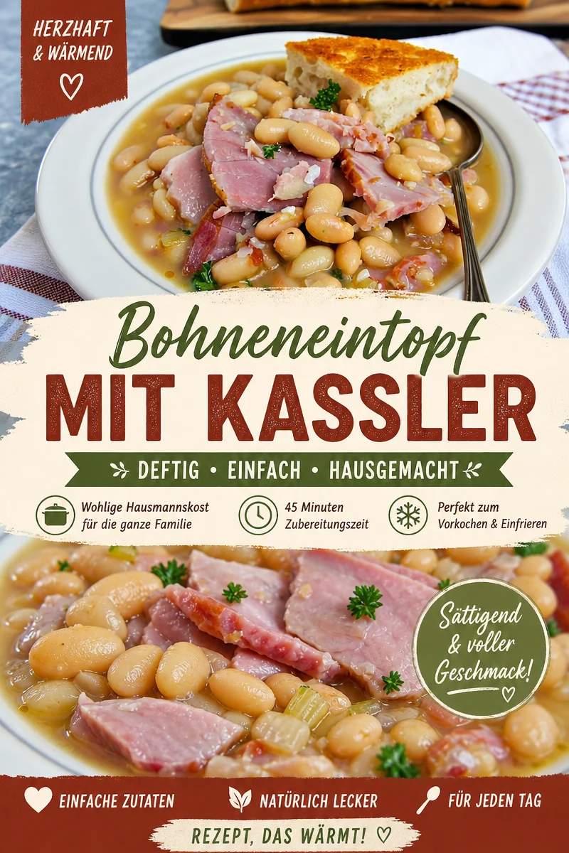 Schinken und weiße Bohnen: Das perfekte Familienfest-Rezept - Entdecke dieses köstliche Rezept für Schinken und weiße Bohnen – einfach zuzubereiten und ideal für dein nächstes Familienfest! Genieße die Kombination aus herzhaften Aromen und gemütlicher Familienzeit. Bereite dieses Gericht schnell und unkompliziert zu, und überrasche deine Liebsten! Probiere es sofort aus. #Familienrezepte #EssenFürJedenTag #HerzhafteGerichte