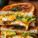 Ultimatives Avocado-Melt-Sandwich glänzend und köstlich zubereitet