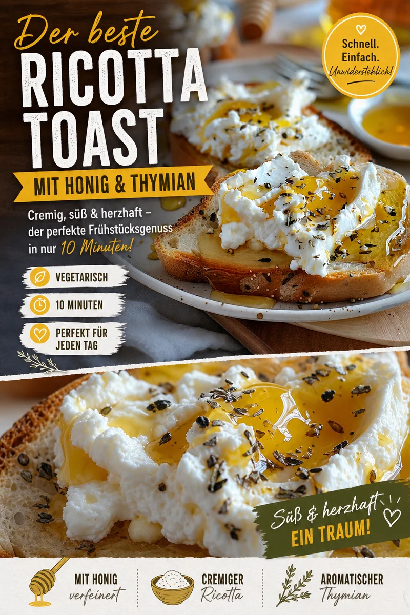 Verführerischer Ricotta und Honig Toast – Einfaches Rezept für jeden Anlass! - Entdecke das Rezept für den köstlichen Ricotta und Honig Toast, der mit wenigen, hochwertigen Zutaten ein wahres Geschmackserlebnis bietet. Perfekt als Snack, leichtes Frühstück oder für Gäste! Probiere es jetzt aus und überzeuge dich selbst. #RicottaToast #GesundeRezepte #KulinarischeErlebnisse