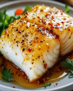 Buttriger Kabeljau mit Honig-Senf-Glasur aus dem Slow Cooker