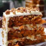 Feuchtigkeitserhaltendes Karottenkuchengebäck mit Pecannüssen