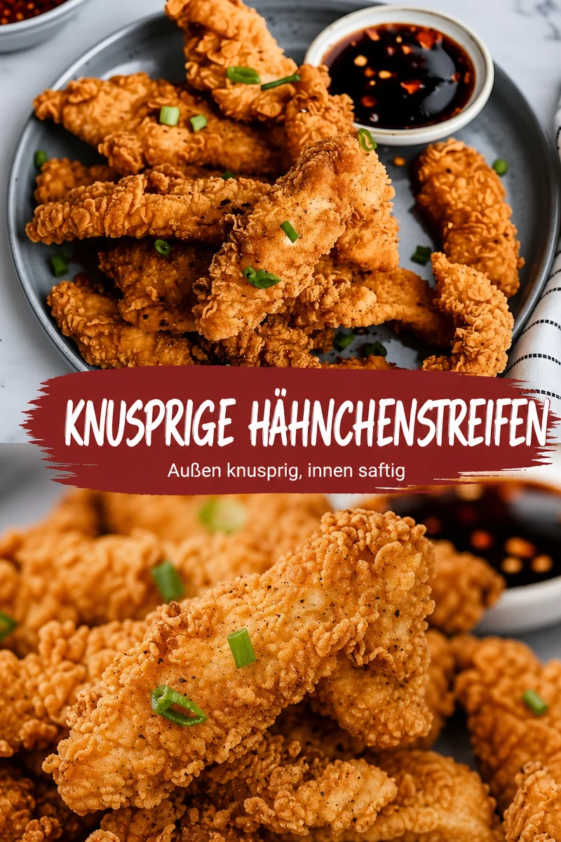 Garantiert das ideale Rezept für knusprige Chicken Tenders - Entdecke, wie einfach es ist, perfekte Chicken Tenders zuzubereiten! Dieses Rezept erzeugt goldbraune, knusprige Hähnchenstreifen, die jeden Snack oder Abendessen aufpeppen. Probiere es aus und genieße den unwiderstehlichen Geschmack! Kreiere jetzt dein ultimatives Chicken Tenders Gericht! #ChickenTenders #Rezept #Kochen