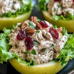 Klassenreicher Salat mit Hähnchen und Pecannüssen für eine gesunde Mahlzeit