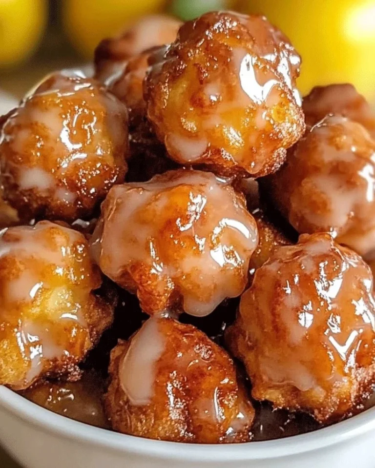 Kleine Apfel-Fritter mit Zimt und Süße auf einem Teller präsentiert