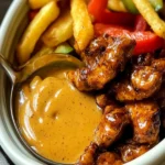 Cremige Chick-fil-A-Sauce mit Honig-Senf-Note in einem kleinen Glas