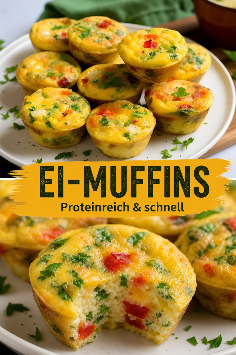 Leckere Ei-Muffins für ein schnelles Frühstück oder Snack - Entdecke das einfache Rezept für Ei-Muffins! Diese köstlichen kleinen Leckerbissen sind perfekt für einen energiereichen Start in den Tag oder als Snack für zwischendurch. In nur wenigen Schritten zauberst du ein leckeres Frühstück. Probiere es jetzt aus und genieße die Vielfalt! #Frühstück #EiMuffins #SchnelleRezepte