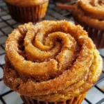 Luftige Zimt-Zucker-Muffins mit Süße und Gewürzen auf einem Teller