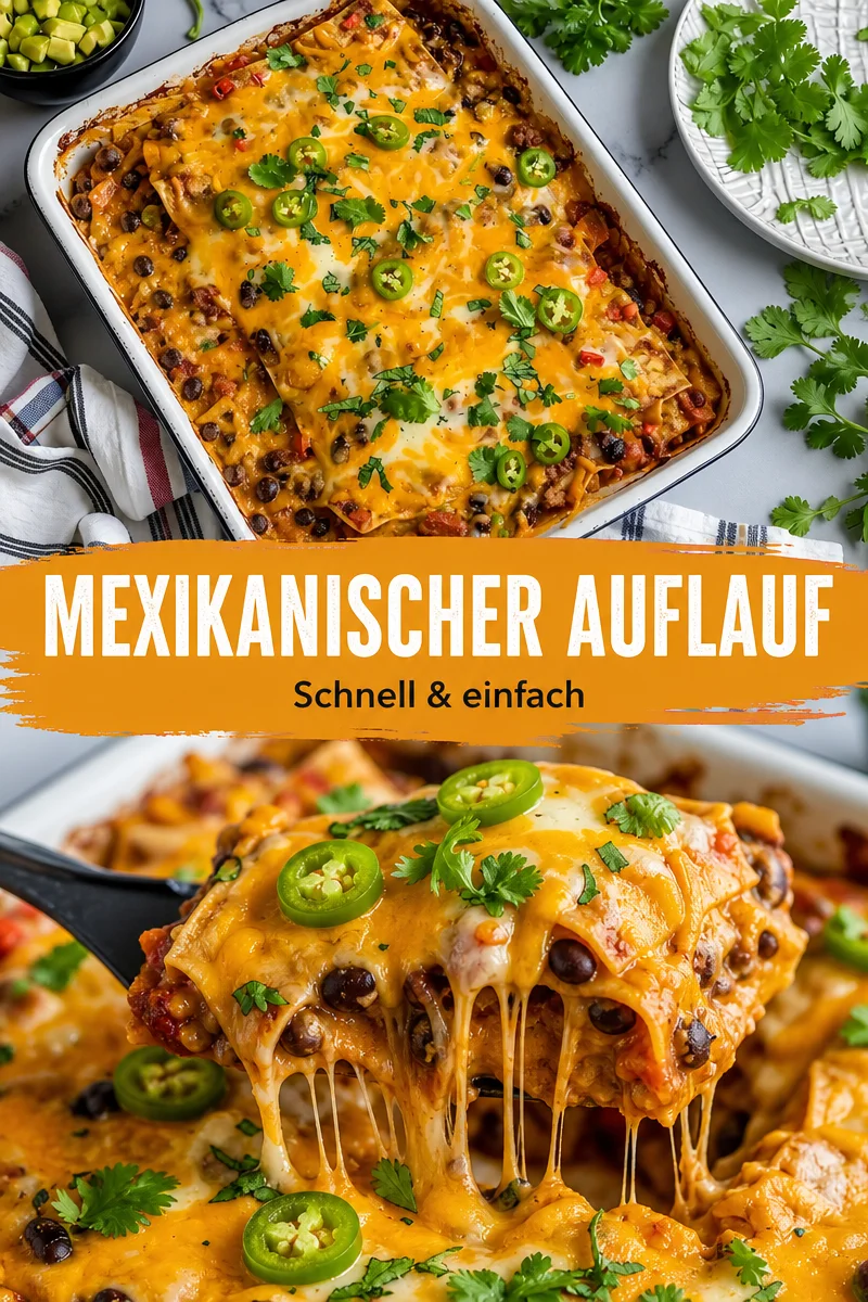Rindfleisch-Enchilada-Auflauf: Schnell und Lecker für jeden Anlass - Entdecke den herzhaften Geschmack des Rindfleisch-Enchilada-Auflaufs – eine köstliche Fusion aus mexikanischen und deutschen Aromen! Perfekt für ein schnelles Abendessen oder eine aufregende Mahlzeit am Wochenende. Probiere dieses einfache Rezept aus und bringe ein Stück Mexiko in deine Küche. Du wirst begeistert sein! Teile dein Ergebnis mit uns. #RindfleischEnchiladas #SchnelleRezepte #LeckereGerichte
