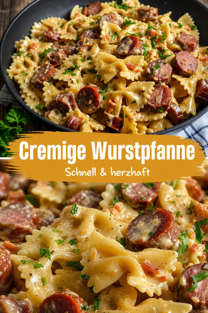 Schnelle Käse-Kielbasa-Pasta für stressfreie Abende - Entdecke dieses einfache Rezept für Käse-Kielbasa-Pasta – perfekt für ein schnelles Abendessen! Mit nur wenigen Zutaten zauberst du in kürzester Zeit ein leckeres Gericht auf den Tisch. Lass die Hektik des Alltags hinter dir und genieße deine Zeit mit einer tollen Mahlzeit. Probiere es aus und verwöhne deine Liebsten! #KäseKielbasaPasta #SchnelleRezepte #Abendessen