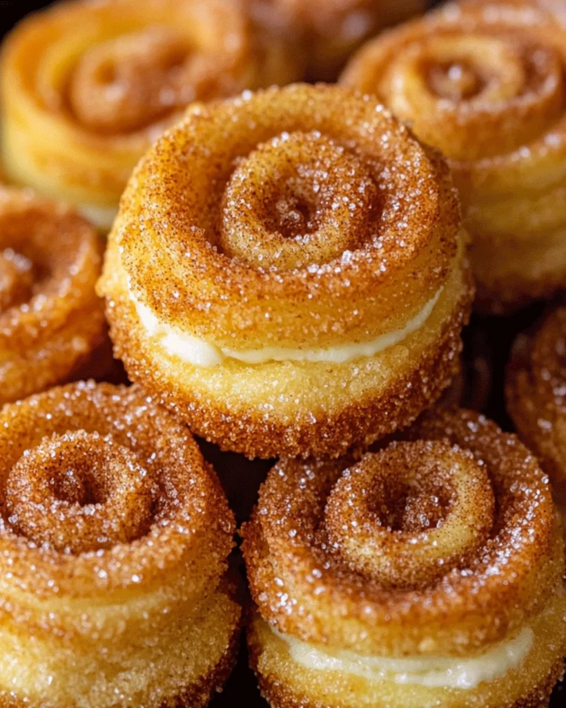 Weiche Donut‑Kekse mit Cheesecake‑Füllung und Zimt‑Zucker‑Beschichtung