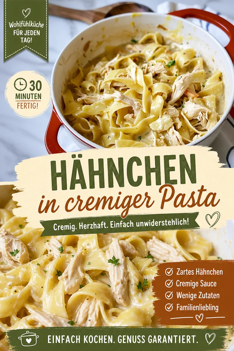 Entdecke das ursprüngliche Rezept für Amish-Hühnchen mit Nudeln - Lecker und einfach zum Nachkochen: Dieses Rezept für Amish-Hühnchen mit Nudeln verbindet Tradition mit Geschmack. Saftiges Hühnchen in cremiger Soße, perfekt über zarten Eiernudeln serviert. Bring ein Stück Amish-Gastfreundschaft in dein Zuhause! Probiere es jetzt aus und koche ein Gericht, das die ganze Familie lieben wird! #AmishKüche #Hühnchenrezepte #EinfachKochen