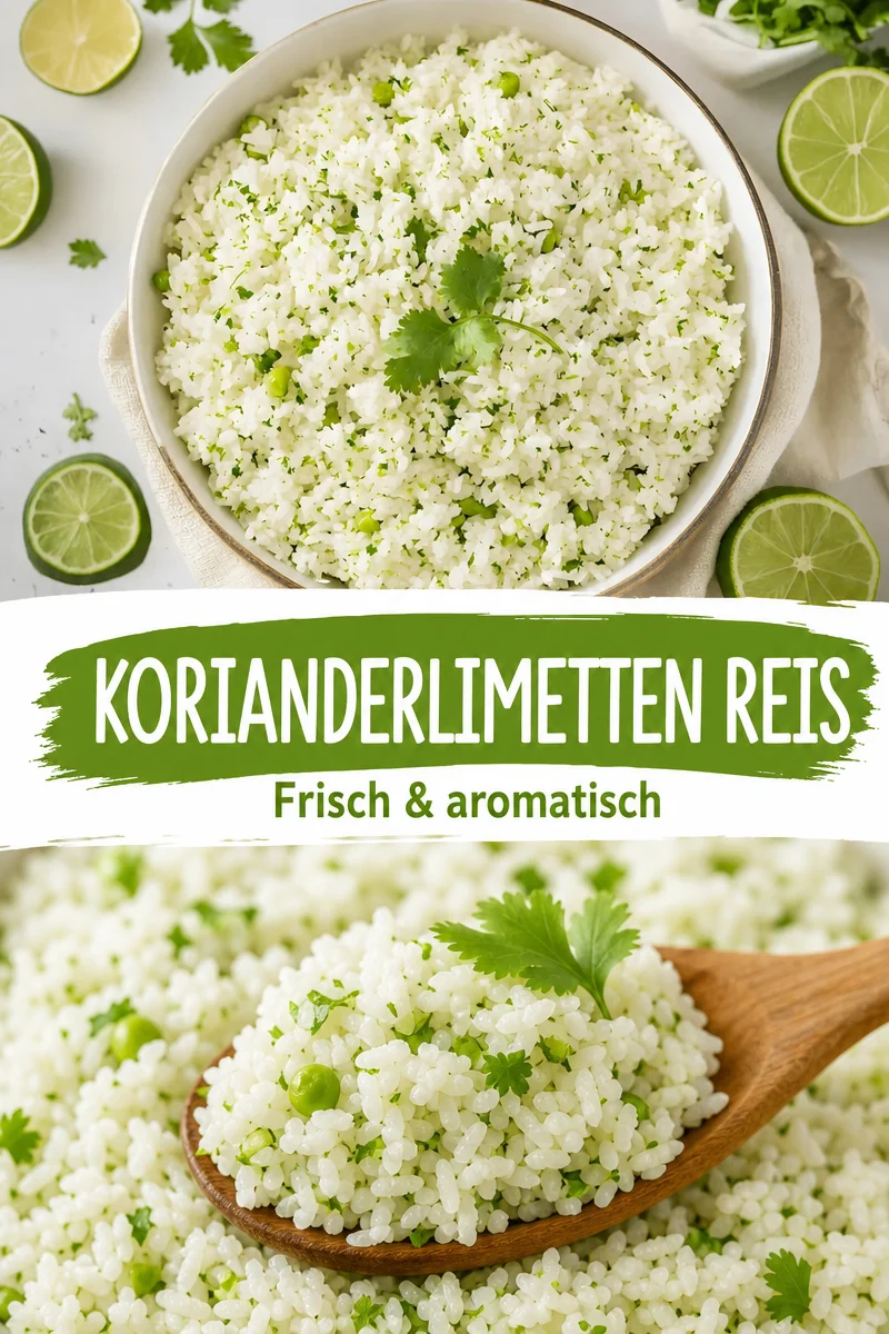 Erfrischender Koriander-Limetten-Reis – Die perfekte Beilage - Entdecke das Rezept für Koriander-Limetten-Reis! Dieses erfrischende Gericht ist einfach zuzubereiten und ergänzt perfekt zahlreiche Hauptgerichte. Mit köstlichem Koriander, spritziger Limette und leichtem Reis ist es ideal für jede Gelegenheit. Probiere dieses Rezept heute aus und bringe neuen Schwung in deine Beilagen! Lass uns wissen, wie es dir schmeckt! #Rezept #KorianderLimettenReis #Beilagen