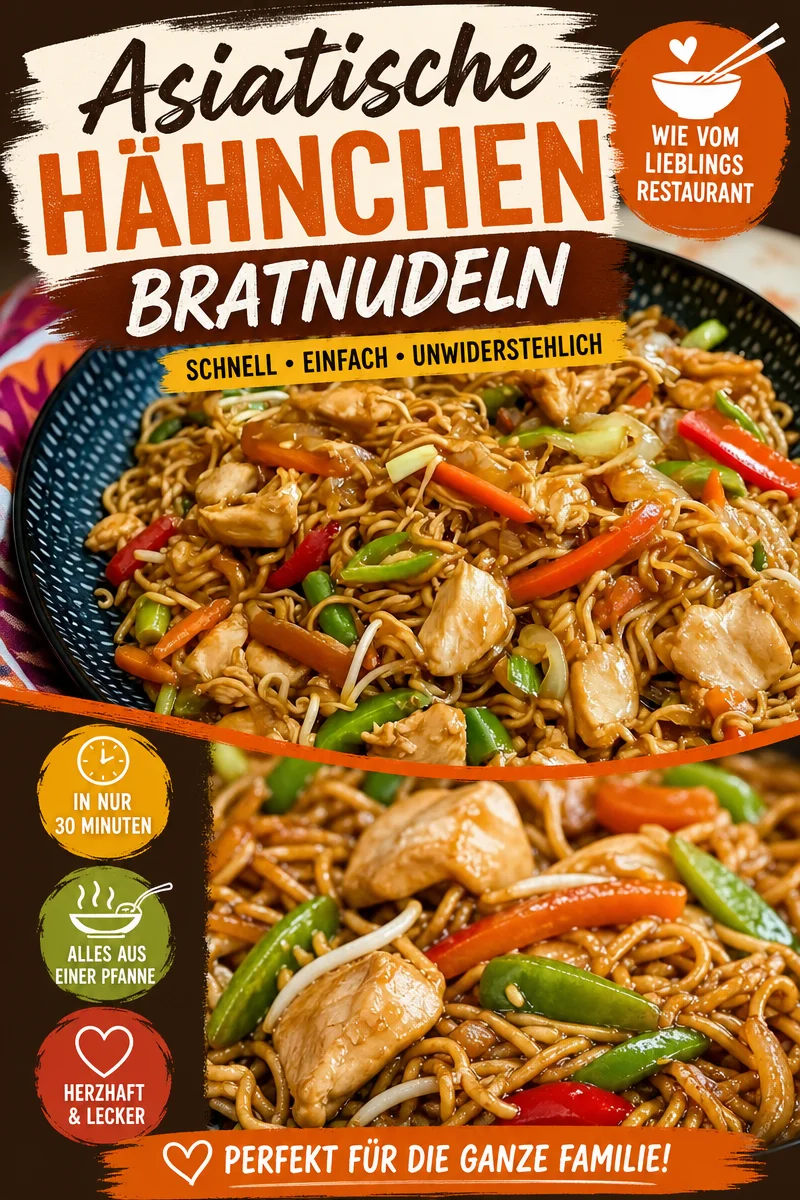 Hausgemachter Hähnchen-Chow-Mein: Einfach & Lecker Kochen - Entdecke das Geheimnis für ein köstliches Hausgemachtes Hähnchen-Chow-Mein! Diese asiatische Köstlichkeit mit frischem Gemüse ist nicht nur einfach zuzubereiten, sondern auch ein echter Genuss für die ganze Familie. Lass dich von den Aromen verführen und serviere es noch heute! Klicke jetzt für das vollständige Rezept und starte dein Kocherlebnis! #ChowMein #Hausgemacht #EssenFürDieFamilie