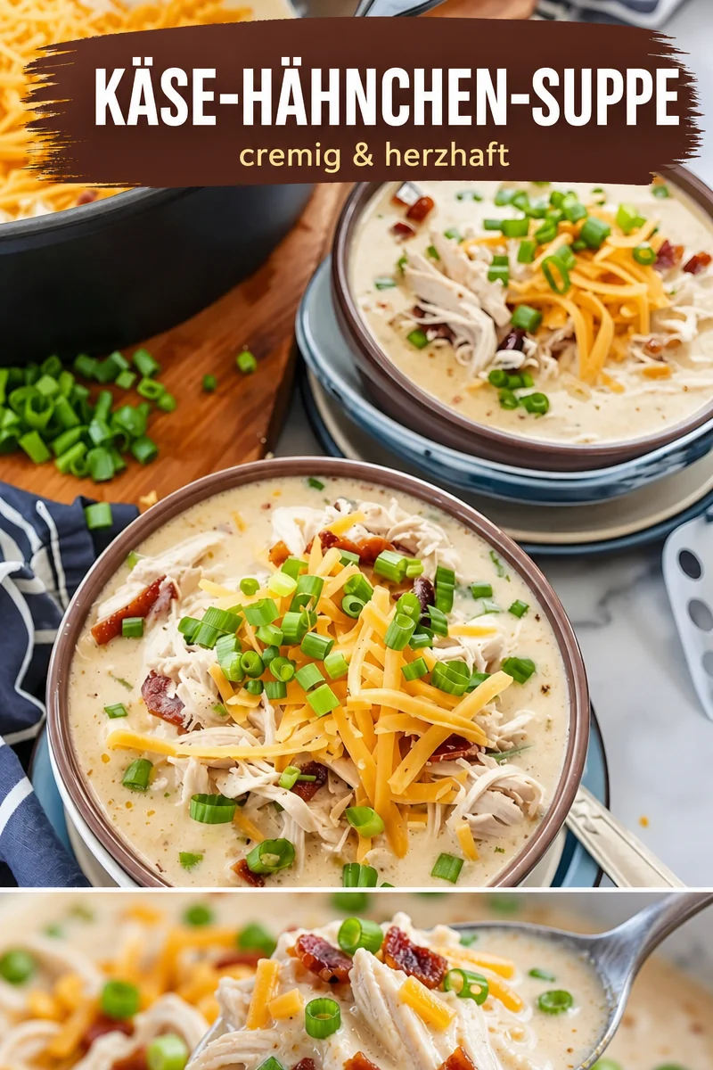 Knusprige Hühnersuppe: Herzhaftes Wohlfühlgericht für kalte Tage - Entdecken Sie das Rezept für Knusprige Hühnersuppe! Diese cremige, geschmacksintensive Suppe ist ideal für kalte Tage und bringt Familien zusammen. Mit einer einfachen Zubereitung im Instant Pot oder Slow Cooker gelingt sie im Handumdrehen. Lassen Sie sich von den Aromen verzaubern und genießen Sie eine herzhafte Mahlzeit! Probieren Sie es aus und wärmen Sie Ihr Herz und Ihren Bauch. #Hühnersuppe #HerzhafteRezepte #SchnelleGerichte