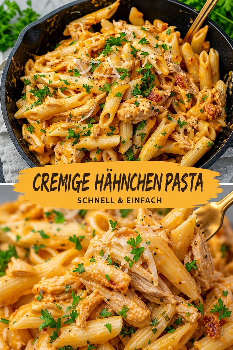 Knuspriges Hähnchen Penne: Ein schnelles, leckeres Familiengericht - Entdecken Sie das einfache Rezept für Knuspriges Hähnchen Penne, das Ihre Familie lieben wird! Zartes Hühnchen und knuspriger Speck in einer cremigen Sauce vereinen sich zu einem herzhaften Genuss. Ideal für ein schnelles Abendessen. Probieren Sie es tonight aus und verwandeln Sie Ihr Dinner in ein Geschmackserlebnis! #HähnchenPasta #EinfachKochen #Familienessen
