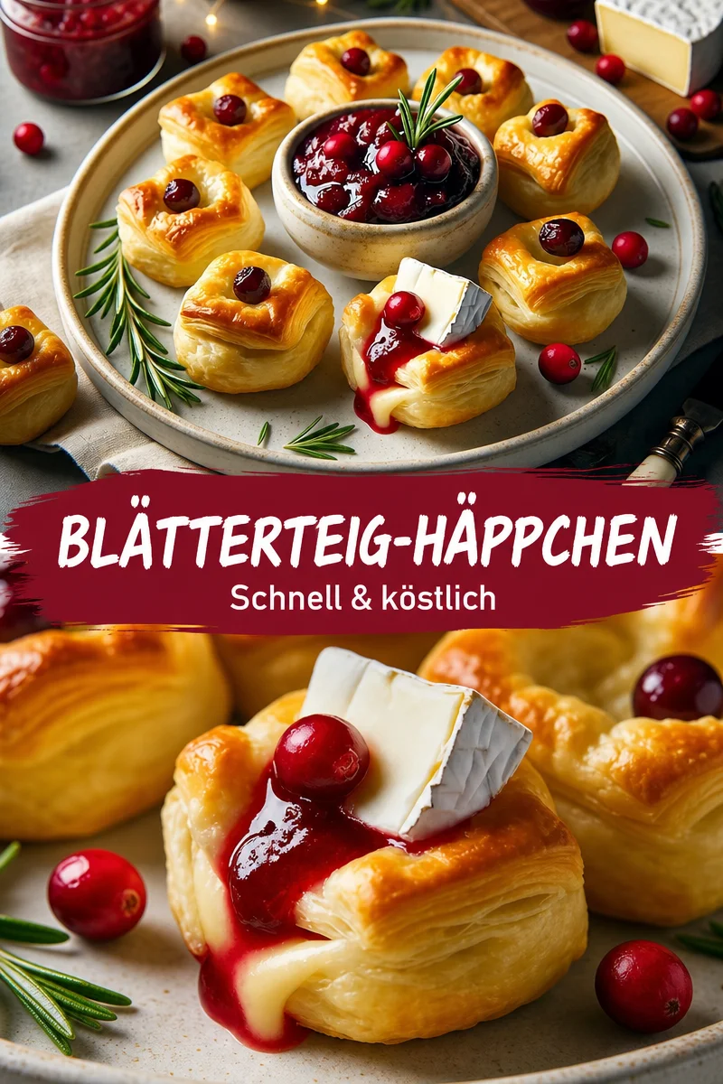 Perfekte Cranberry Brie Bites für jeden Anlass – Einfach und Lecker! - Entdecken Sie die unwiderstehlichen Cranberry Brie Bites – ein himmlisches Fingerfood, ideal für Partys oder gemütliche Abende. Diese köstlichen Häppchen vereinen cremigen Brie-Käse und süß-säuerliche Cranberry-Sauce. Perfekt in nur 15 Minuten zubereitet! Verleihen Sie Ihren Snacks eine besondere Note. Jetzt das Rezept ausprobieren und Gäste begeistern! #CranberryBrie #Fingerfood #SnackIdeen