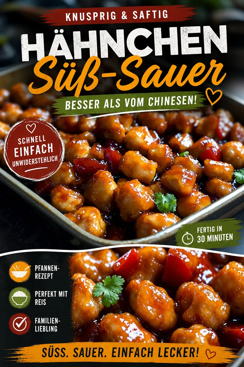 Schnell zubereitetes Überbackenes Süß-Sauer-Hühnchen für jeden Anlass - Entdecke das köstliche Rezept für Überbackenes Süß-Sauer-Hühnchen! Diese einfache und schmackhafte Mahlzeit vereint süße und saure Aromen, die deine Geschmacksknospen begeistern werden. Perfekt für ein schnelles Abendessen oder eine gesellige Runde mit Freunden. Probiere es jetzt aus und verwandle deine Küche in ein Geschmackserlebnis! #Hühnchen #Überbacken #Rezepte