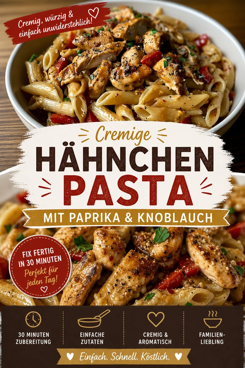 Schnelle und köstliche Cajun-Hühnchen-Pasta für jeden Tag - Entdecke das perfekte Rezept für Cajun-Hühnchen-Pasta, das deine Geschmacksknospen verführt! Mit zartem Hähnchen, aromatischen Gewürzen und cremiger Sauce ist dieses Gericht ideal für ein schnelles Abendessen oder gesellige Abende mit Freunden. Koche jetzt los und genieße den würzigen Genuss! Spare Zeit und bringe neuen Schwung in deine Küche! #CajunHühnchen #PastaLiebe #SchnellesEssen