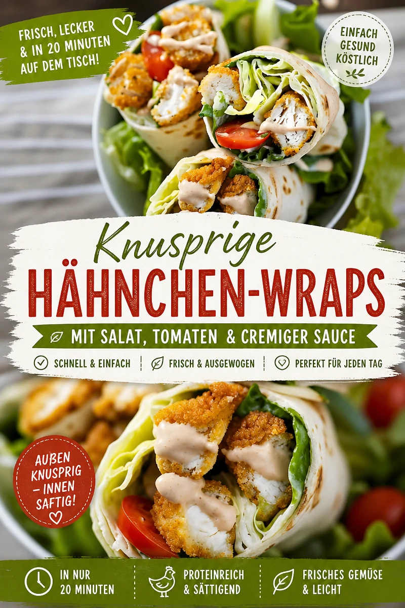 Schnelle und leckere Hähnchen-Caesar-Wraps für jeden Tag - Entdecke die ultimativen Hähnchen-Caesar-Wraps! Perfekt für ein schnelles und köstliches Abendessen oder als Snack. Diese Wraps sind einfach zuzubereiten, anpassbar und schmecken einfach fantastisch. Probiere unser Rezept und genieße gesunde und leckere Wraps – ideal für jede Gelegenheit! Jetzt nachkochen und den Geschmack genießen. #Wraps #HähnchenCaesar #SchnelleRezepte