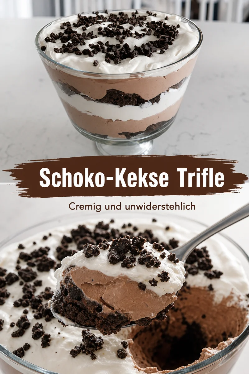 Schokoladen Trifle: Ein himmlisches Dessert für jede Feier - Entdecken Sie das unwiderstehliche Rezept für einen Schokoladen Trifle, das Ihre Gäste begeistern wird! Genießen Sie die perfekte Kombination aus saftigen Brownies, cremigem Schokoladenpudding und luftiger Schlagsahne. Ideal für Partys oder als süßer Genuss nach dem Abendessen. Lassen Sie sich diese Delikatesse nicht entgehen! Teilen Sie Ihre Kreationen mit uns! #SchokoladenTrifle #DessertRezept #Schokolade
