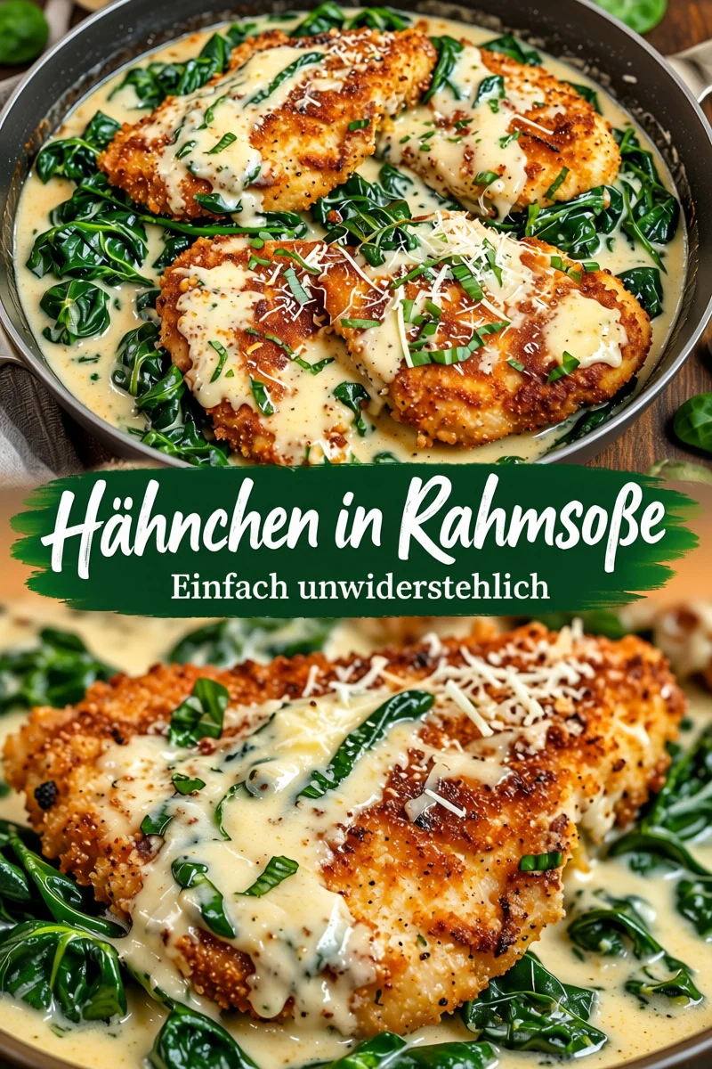 Gourmet Hähnchen Florentin: Schnell und Einfach Zubereitet - Entdecken Sie das köstliche Rezept für Hähnchen Florentin! Saftiges Hühnchen in einer cremigen Sauce mit frischem Spinat und Parmesan – perfekt für ein schnelles Abendessen unter der Woche. Lassen Sie sich von den Aromen verführen und bereiten Sie dieses leckere Gericht in nur wenigen Schritten zu. Probieren Sie es jetzt aus! #HähnchenFlorentin #SchnelleRezepte #LeckerGenießen