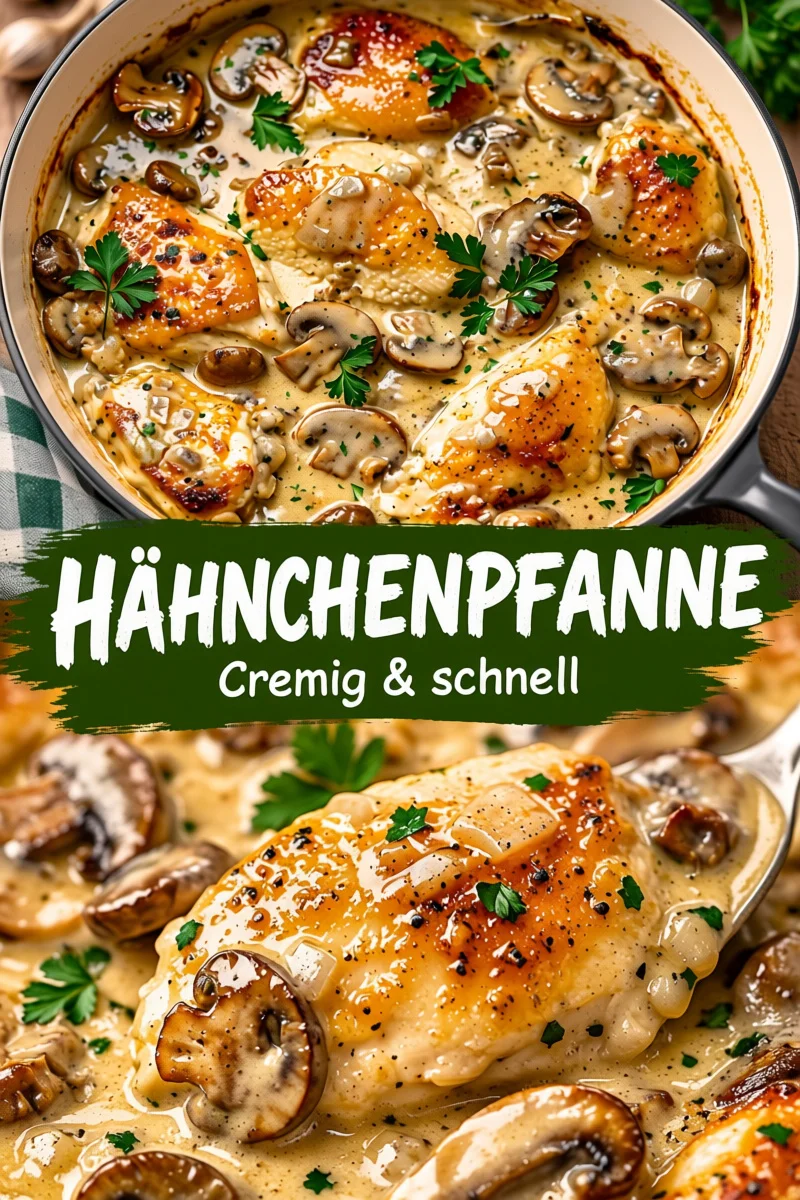 Hähnchen mit Knoblauch-Pilz-Sauce: Einfach & Lecker für jeden Tag - Entdecken Sie das perfekte Rezept für Hähnchen mit Knoblauch-Pilz-Sauce! Schnelle Zubereitung und voller Geschmack – ideal für ein herzhaftes Wochentagessen. Servieren Sie es auf einem Bett aus Reis oder mit frischem Gemüse. Verleihen Sie Ihrem Abendessen den besonderen Kick und beeindrucken Sie Ihre Familie! Probieren Sie es jetzt aus und genießen Sie ein Menu, das leicht nachzubereiten und reich an Aromen ist. #Hähnchen #Rezeptideen #Kochen
