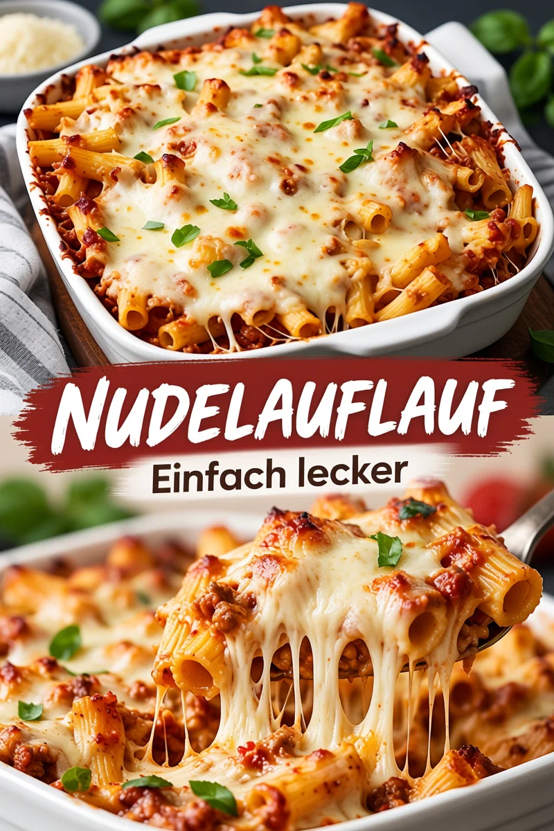 Käse Baked Ziti: Das perfekte Familiengericht für jeden Abend - Probieren Sie unser köstliches Käse Baked Ziti Rezept! Dieses überbackene Nudelgericht ist nicht nur einfach zuzubereiten, sondern versorgt Ihre Familie auch mit gemütlichen Geschmackserlebnissen. Ideal für ein herzhaftes Abendessen. Lassen Sie sich dieses Rezept nicht entgehen – jetzt nachkochen! #KäseBakedZiti #Familienessen #Nudeln