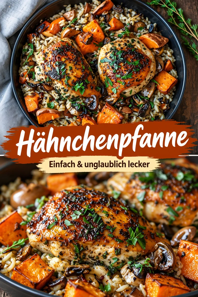Köstliches Hähnchen mit Wildreis und gebratenen Süßkartoffeln genießen - Entdecke das perfekte Abendessen: zartes Hähnchen, nussiger Wildreis und süße, gebratene Süßkartoffeln verleihen deinem Tisch das gewisse Etwas. Bereite dieses einfache, aber köstliche Gericht in nur wenigen Schritten zu und überrasche deine Familie! Probiere es aus und lasse dich von den Aromen begeistern. Teile deine Ergebnisse! #Hähnchen #Abendessen #GesundeRezepte