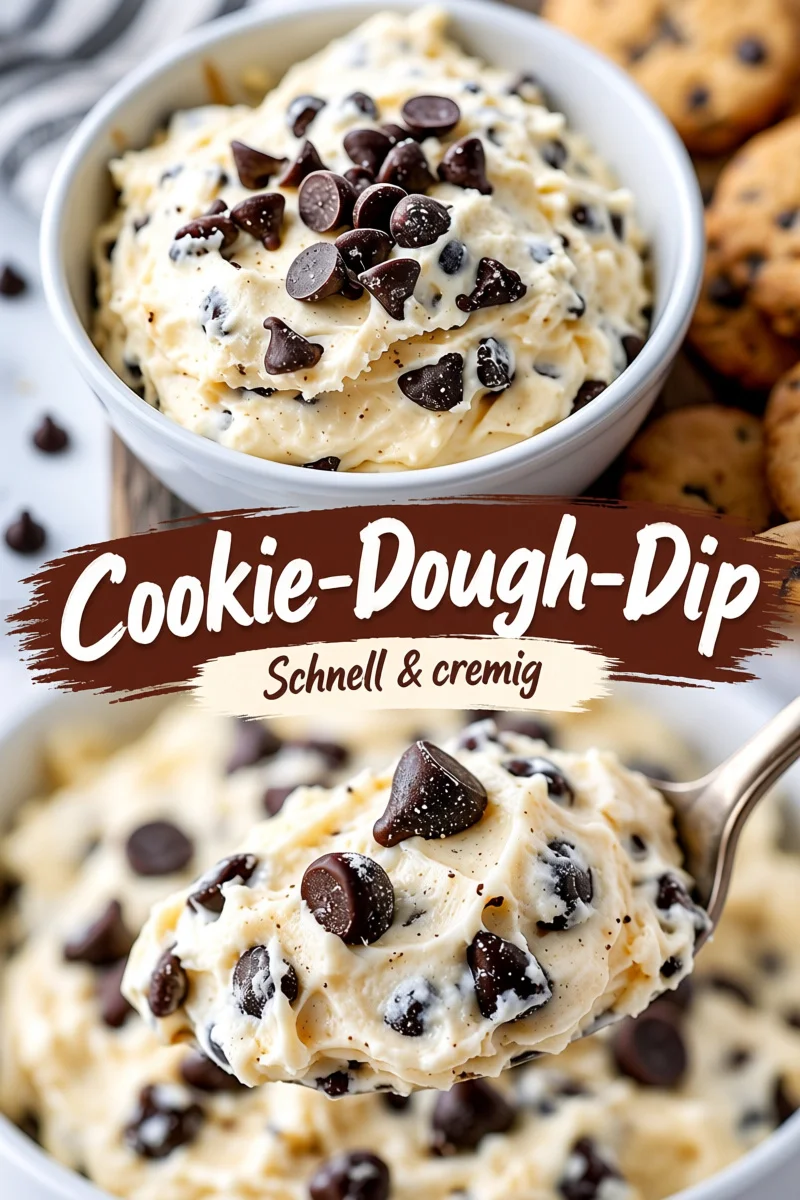 Leckere Schokoladenstückchen Keksteig Dip für süße Momente - Entdecken Sie das ultimative Rezept für Schokoladenstückchen Keksteig Dip! Perfekt für Partys oder einen gemütlichen Nachtisch zu Hause. Tauchen Sie Graham-Cracker oder frische Früchte in diesen cremigen, schokoladigen Genuss und verwöhnen Sie Ihre Sinne. Lassen Sie sich diesen köstlichen Dip nicht entgehen! Jetzt ausprobieren und Ihre Gäste begeistern! #Kekse #Dips #Dessert