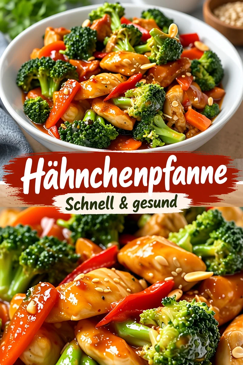 Leckeres Hähnchen mit Brokkoli und Karotten – Gesund & Einfach zubereitet! - Entdecken Sie unser köstliches Hähnchen mit Brokkoli und Karotten Stir-Fry! Schnell und einfach zuzubereiten, perfekt für ein gesundes Abendessen. Dieses Rezept vereint zarte Hähnchenstücke, knackiges Gemüse und eine unverwechselbare Sauce, die Ihre Geschmacksknospen verzaubert. Probieren Sie es heute aus und genießen Sie ein nährstoffreiches Gericht auf Ihrem Tisch! #Hähnchenrezepte #GesundesEssen #AbendessenIdeen