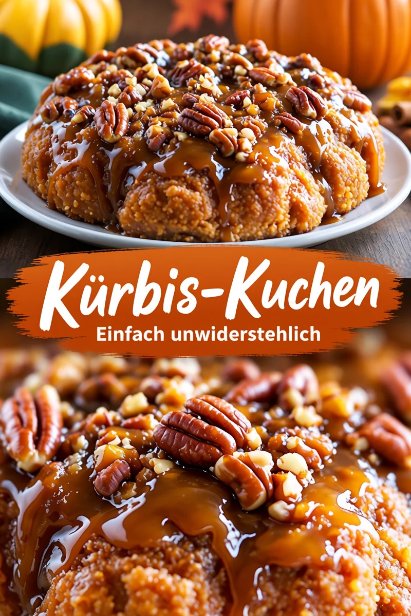 Verführerische Karamell-Pekan-Kürbis-Pull-Aparts für den Herbstgenuss - Entdecken Sie unser unwiderstehliches Rezept für Karamell-Pekan-Kürbis-Pull-Aparts! Diese köstlichen süßen und herzhaften Zeitgenossen sind ideal für jeden Herbstabend. Bereiten Sie sie für Ihre Lieben zu und genießen Sie den perfekten Snack. Probieren Sie es aus und teilen Sie Ihre Erfahrungen! #Kürbisrezepte #Herbstgenuss #Backen